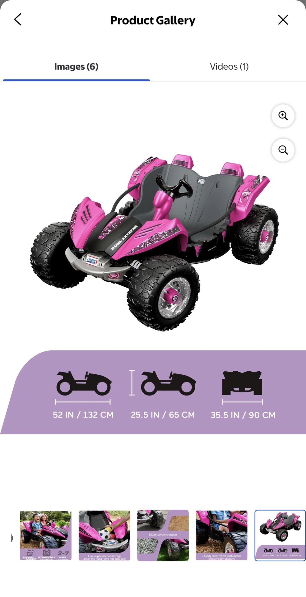 Power Wheels Dune Racer, Pink  Games