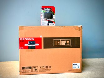 Brand new Weber Genesis E-325 Black 3 -Burner Liquid Propane Gas Grill with Extra cover