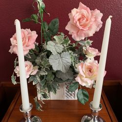 American Vintage Candlesticks, Silver Candle Holders by International Sterling- a Pair