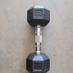 Dumbbell ONLY ONE 15Lb for $10 Firm (WALNUT 91789)
