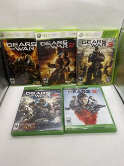 Gears of War 1 2 3 4 5 (Xbox 360) 5 Game Bundle - CIB Tested GOW collection
