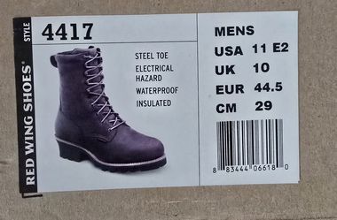 Red Wing Work Boots Sz 11 E2 LoggerMax