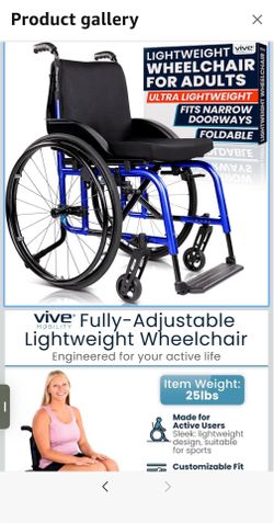 NIB Lightweight Manual Wheelchair
