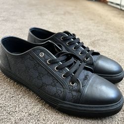 Gucci GG Canvas Black Lowtops Sneakers