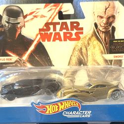 2017 Hot Wheels Star Wars Kylo Ren/Snoke Character Cars