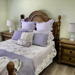 Queen 6 Piece Key West Tropical Bedroom Set 
