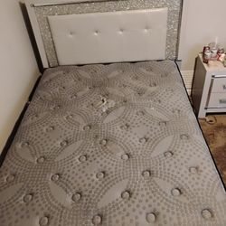 Bed frame bed itself big dresser small dresser