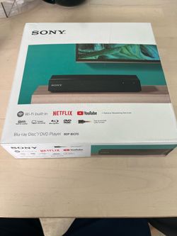 NEW IN BOX - NEVER USED Sony BDP-BX370 Streaming Blu-ray DVD Player with built-in Wi-Fi, Dolby Digital TrueHD/DTS and upscaling, with included HDMI ca