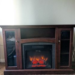 Electric Fireplace & TV Stand