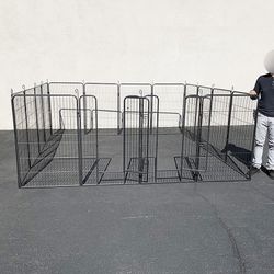 (Brand New) $250 Large 10x10ft Heavy Duty 48” Tall, 16-Panels Dog Playpen Pet Exercise Fence Crate Kennel 
