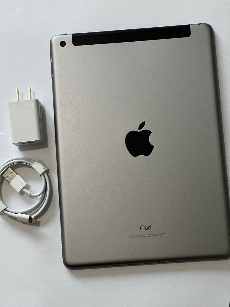 iPad 6 , Sixth Generation , Unlocked Cellular and iCloud , Wi-Fi Internet, Excellent Condition, Usable all Company Sim