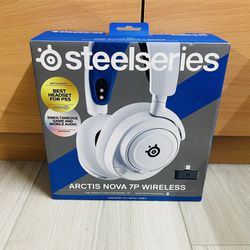 SteelSeries Arctis Nova 7P Wireless Gaming Headset PS5 & More White -Brand New