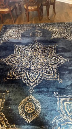 Turkish Rug Navy Blue