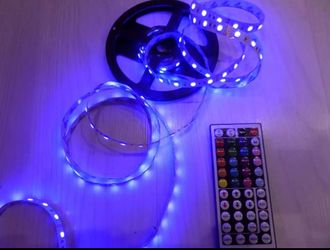 *Firm Price* 16.4 feet RGB LED Strip Light 5050 SMD Diode RGB Tape Waterproof Flexible LED Ribbon 30D/M With Remote Controller + DC12V Power Adapter