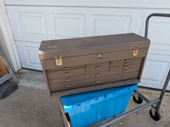 Kennedy 526 Machinist Tool Box 8 Drawers With 1 Key USA 26.75"x13.5"x8.5"