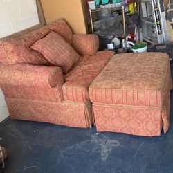 Alan White  Over Size Chair & Ottoman 