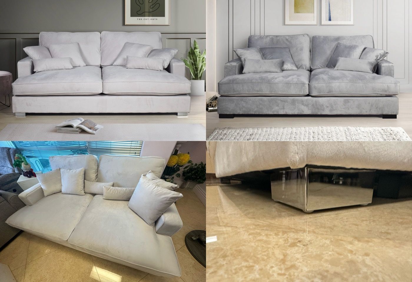 Oversize Love Seat Sofa ποΈ. Comfy Velvet.