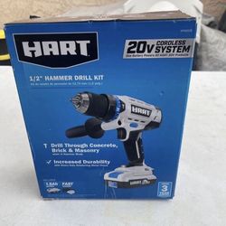 HART 20-Volt 1/2-inch Cordless Hammer Drill Kit, Gen2