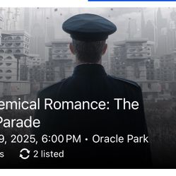 2 My Chemical Romance Tickets - SF - July 19