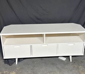 52” 3 Drawer SOLID WOOD corner tv console