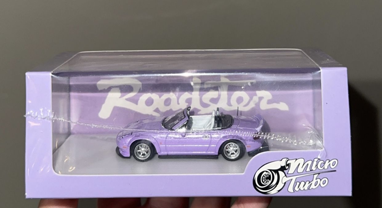 Micro Turbo 1/64 Mazda Miata Eunos Roadster NA Metallic Purple