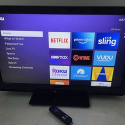 32” Panasonic TV With Roku Streaming Stick Included!!! $125