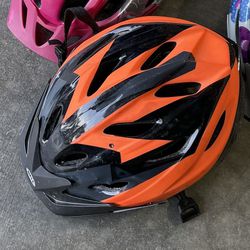 Orange Adult Bike Helmet