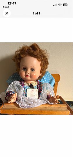 Madame Alexander 1950’s doll and high chair