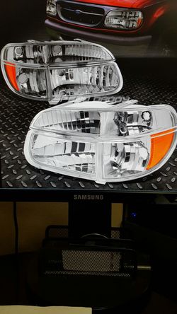 95-01 Ford Explorer chrome headlights