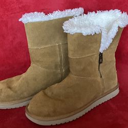 KOOLABURRA BY UGG ARIBEL SHORT BOOTS CHESTNUT SUEDE WOOL TAN WOMENS SHOES 11 ‼️NEW - NO BOX ‼️