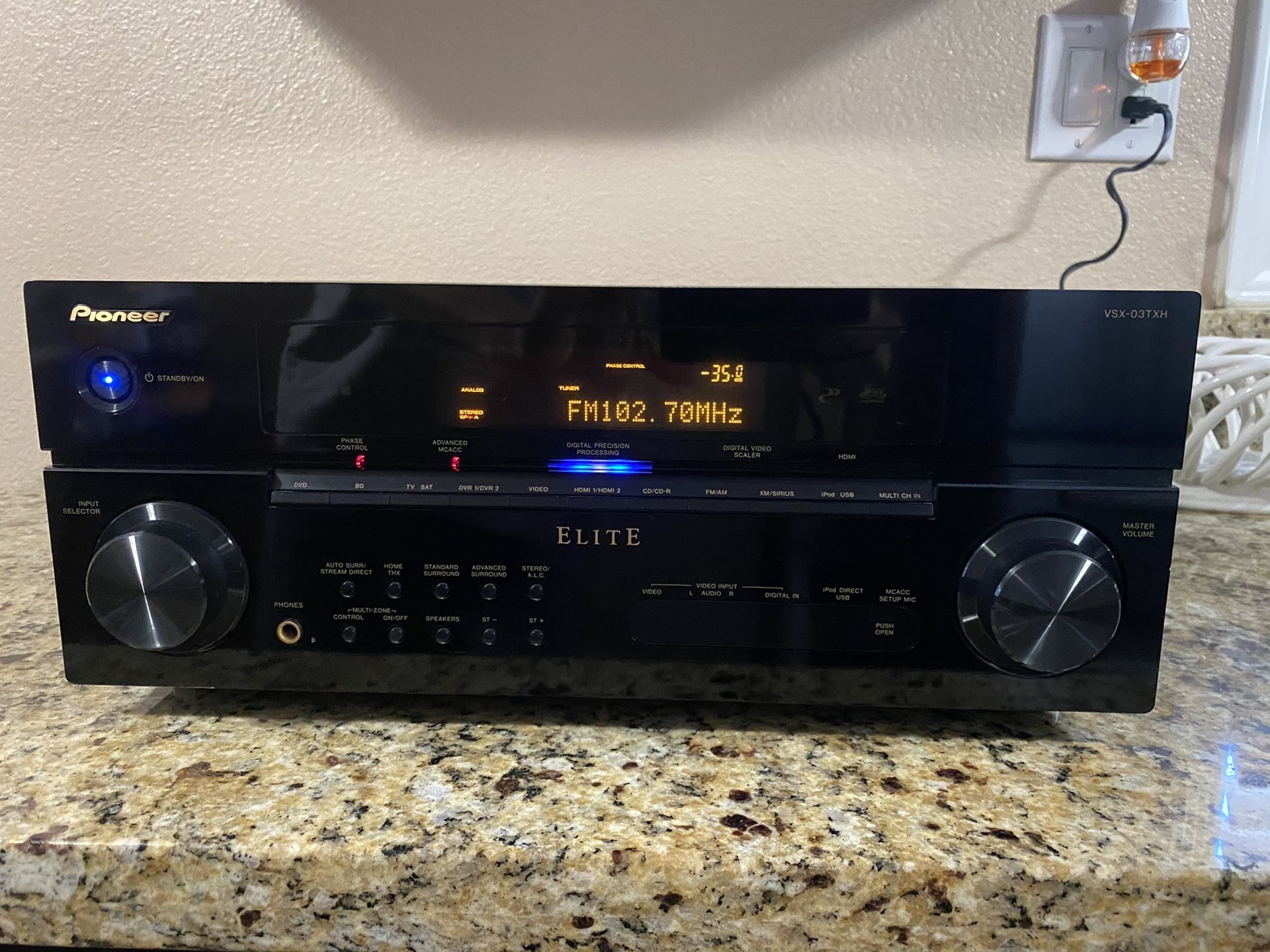 PIONEER ELITE VSX 03TXH 7.1 Channel A/V Receiver High Power Output for