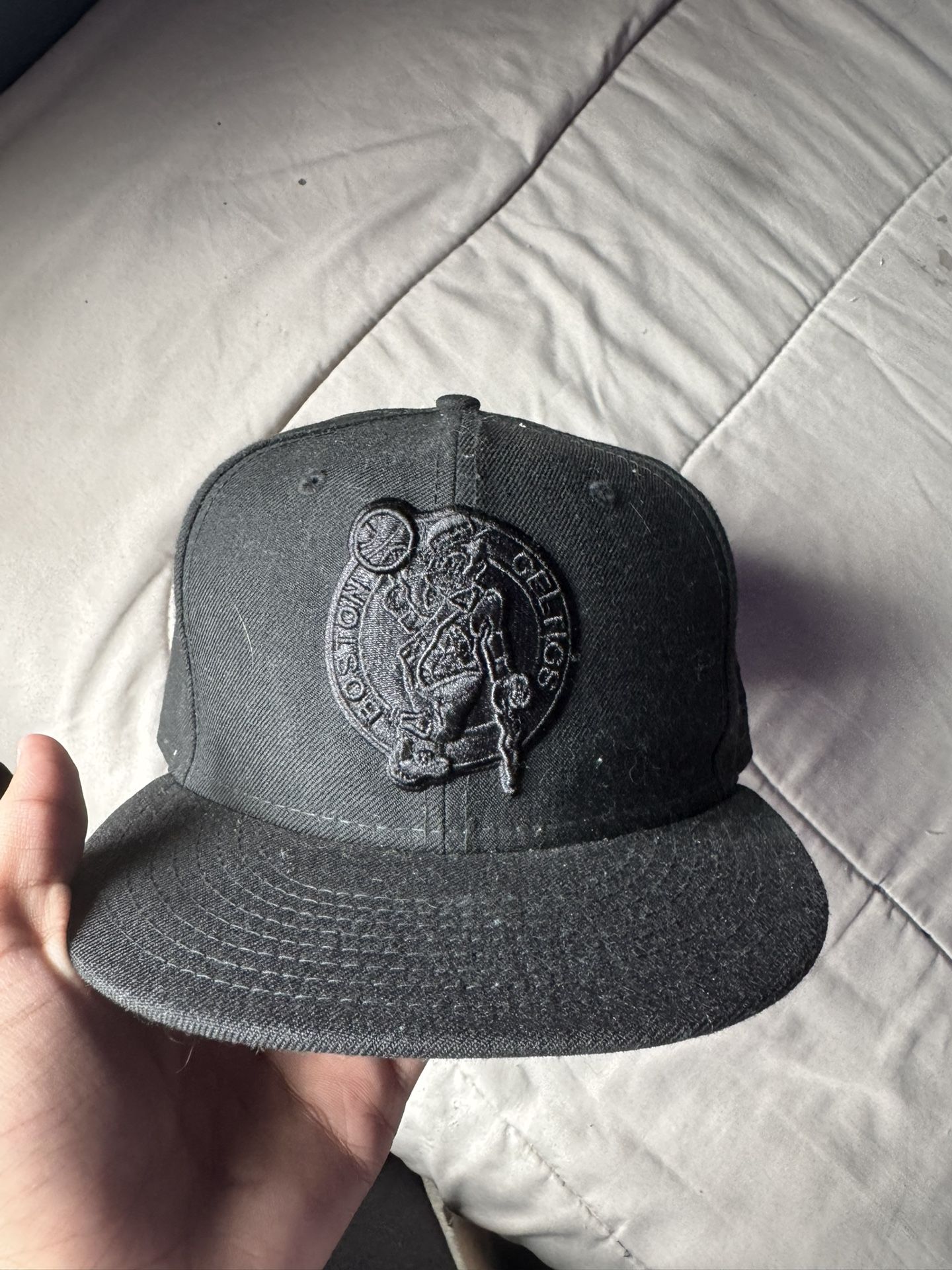 Black Boston Celtics Fitted 7 1/2 All Hats are negotiable