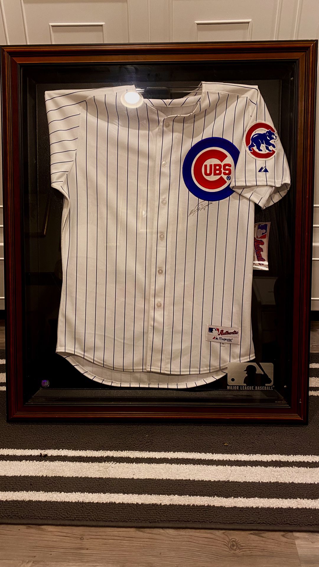 Chicago Cubs Jersey With MLB  Display Case