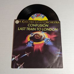 ELO " Confusion & Last Train To London " 1979 Vinyl Single Info Below 