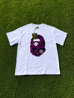 BAPE Ape Head Purple Camo Tee