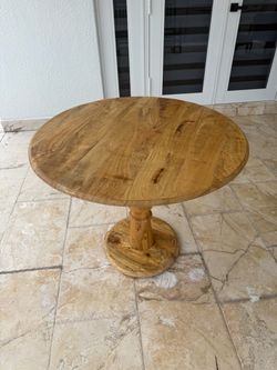 Wood Breakfast Table (Nadeau)