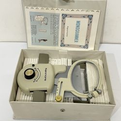 Vintage Sears Kenmore Sewing Machine Monogrammer & Monogram Templates in Case