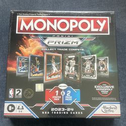 Monopoly Prizm: NBA 2nd Edition Board Game -Factory Sealed-