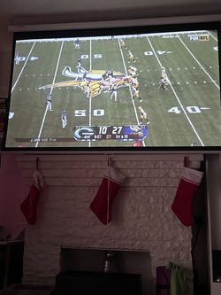 80” Manual Pull Down Projector Screen, 16:9 HD Retractable Projector Screen