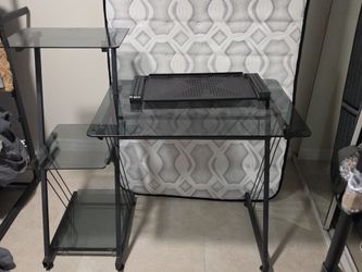 Glass desk