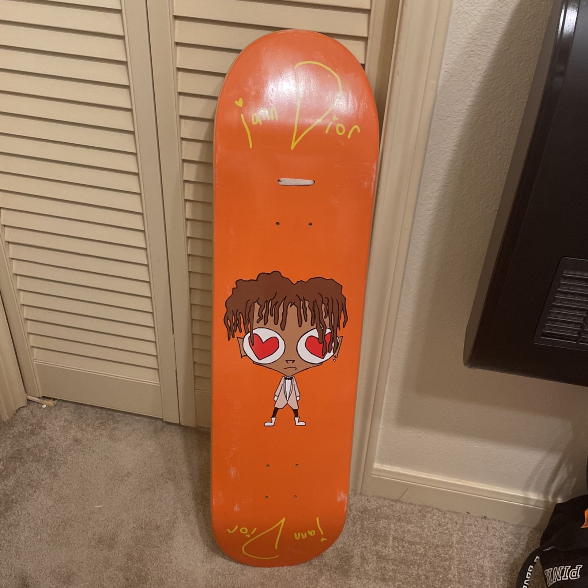 Iann Dior LE Orange Skateboard Deck
