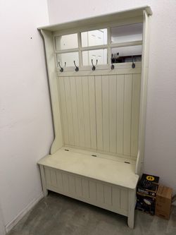 Entryway Hall Tree with Storage Bench