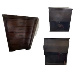Dresser and two nightstands