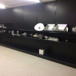 Metal shelving, commercial grade shelves and pegboard