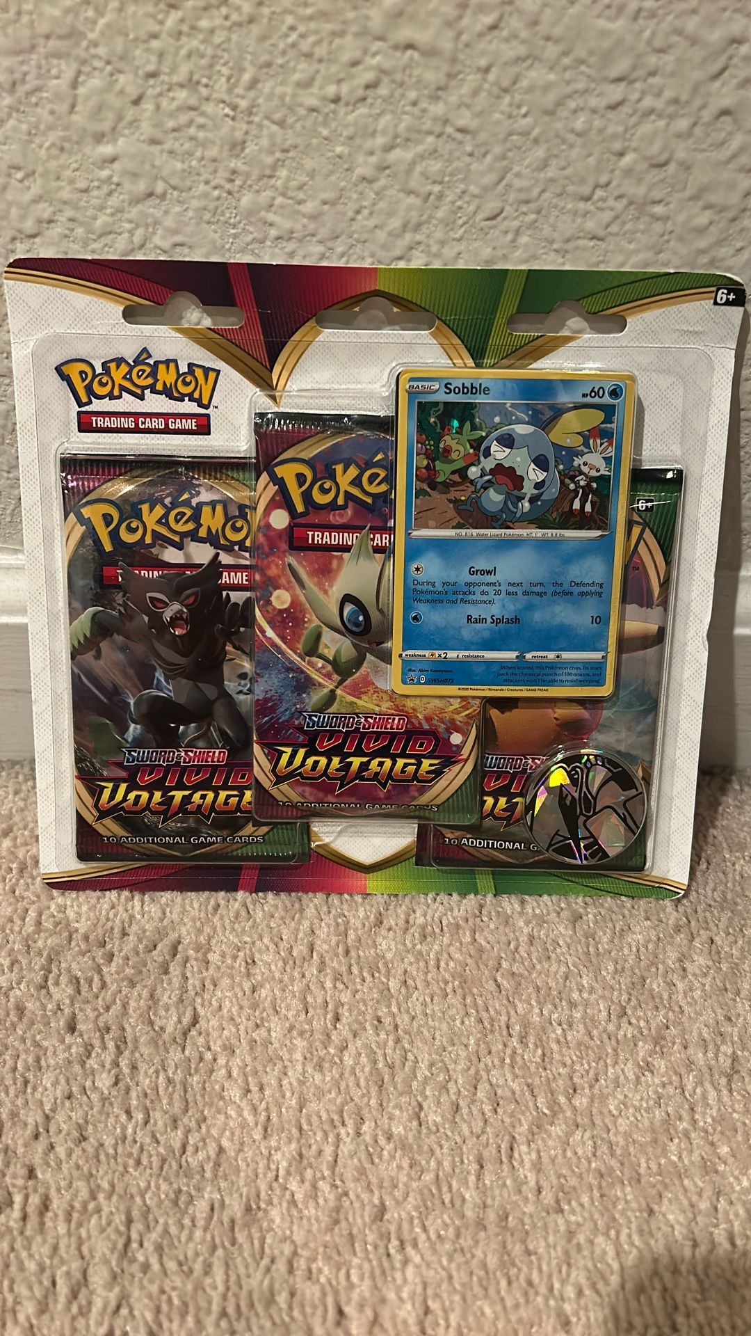 Pokemon Vivid Voltage 3-Pack Blister Sobble