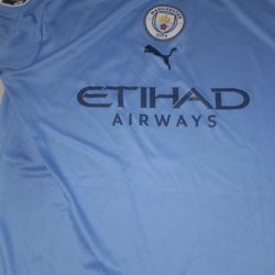 Man City soccer team men's jersey 