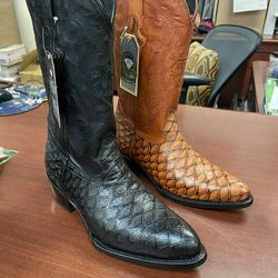 Botas Vaqueras De Piel 