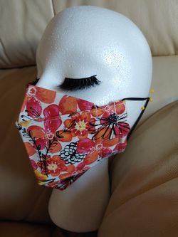 Floral 3D face mask