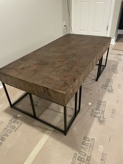 Brown Walnut Cocktail Coffee Table