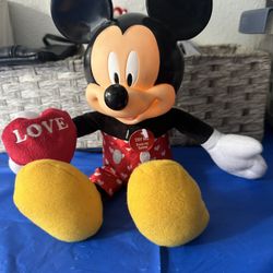 Plush toy Mickey Mouse Talking Valentines Disney